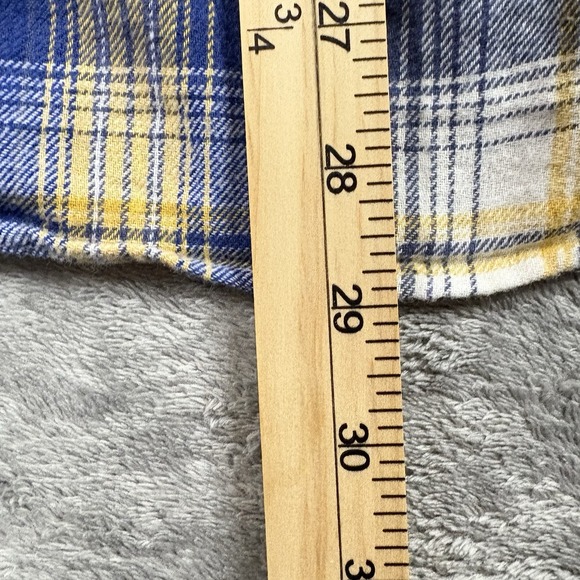 Ocean & Coast Men's L Flannel Plaid Cotton LS Button Up Shirt SEE DESCRIPTION - Picture 12 of 14